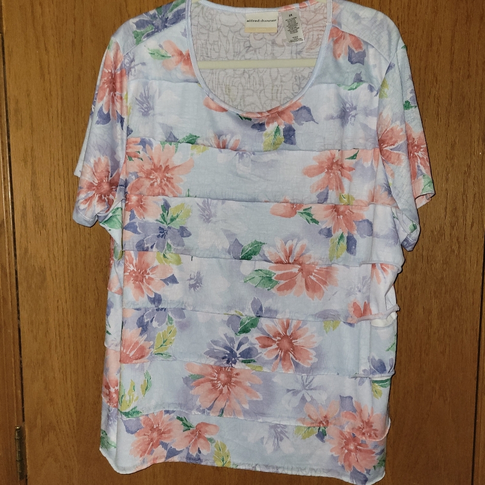 Alfred Dunner 2x Ruffled Floral